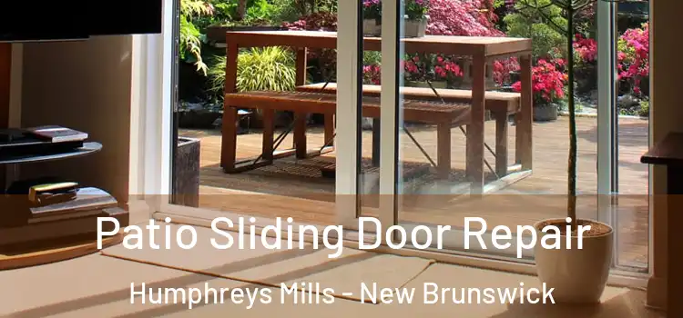 Patio Sliding Door Repair Humphreys Mills - New Brunswick