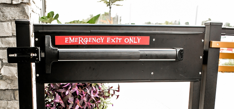 emergency push bar installation in Moncton