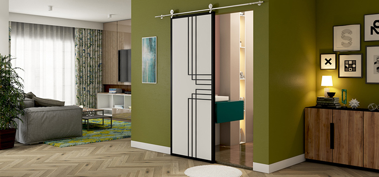 sliding bathroom door installation in Moncton